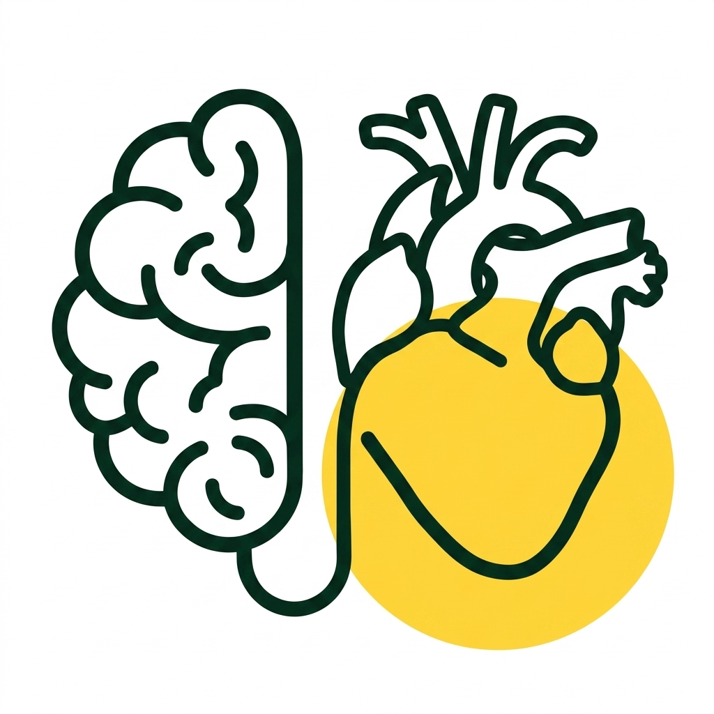 cerveau et coeur dans l'émotionnel